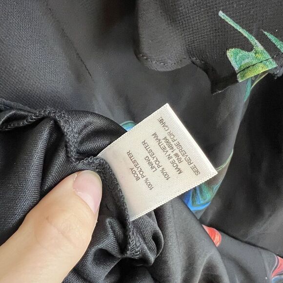 Vintage Signature by Robbie Bee swing mini dress formal cocktail sz 10 metallic - Picture 8 of 8